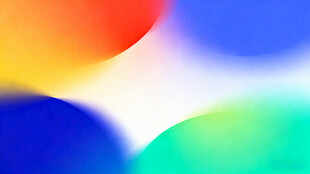 多彩渐变圆形抽象背景图