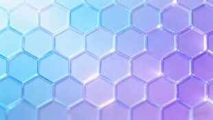 梦幻渐变六边形背景图案