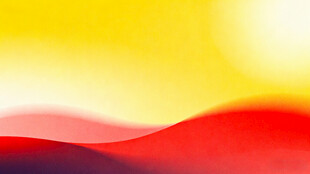 红黄渐变抽象波浪图案