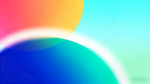 多彩渐变圆形抽象背景图