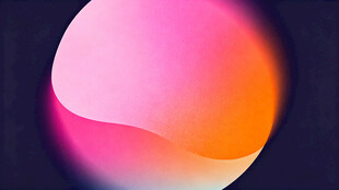 梦幻渐变色彩星球图案