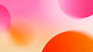 梦幻渐变多彩圆形背景图