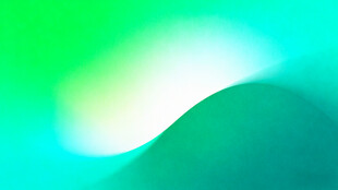 渐变绿蓝流体抽象背景图