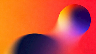 渐变色彩抽象几何图形