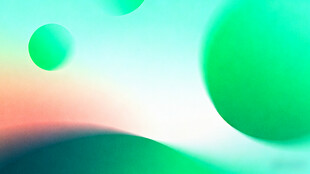 渐变绿圆形抽象背景图