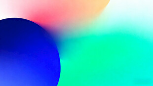 多彩渐变圆形抽象背景图