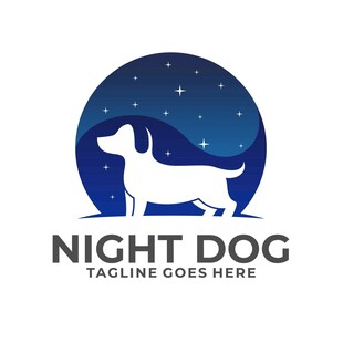 夜之犬标志设计