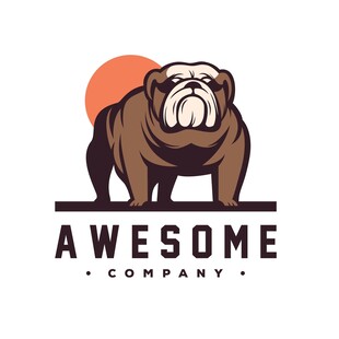 斗牛犬公司标志设计