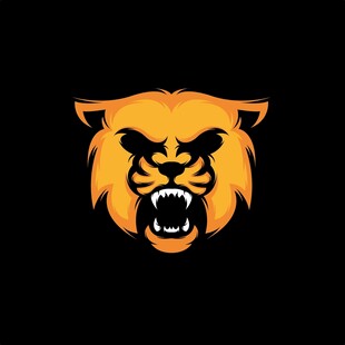 咆哮的老虎标志