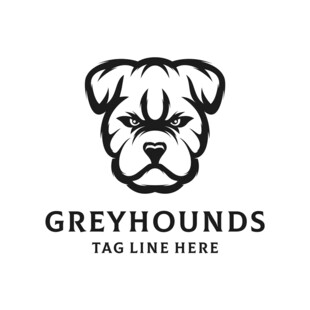 灰狗标志设计
