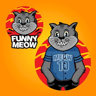 搞笑猫咪卡通形象