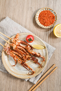 烤鱿鱼串