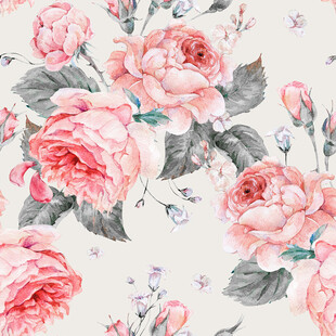 粉色花卉图案背景纹理