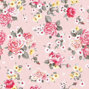 粉色花卉图案背景