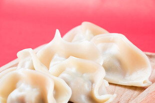美味饺子特写