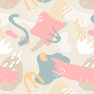 抽象几何动物图案背景