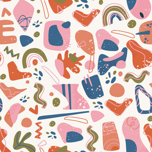 多彩抽象图案背景设计