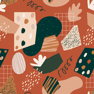 抽象几何图案的多彩背景