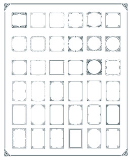 多样边框图案设计模板