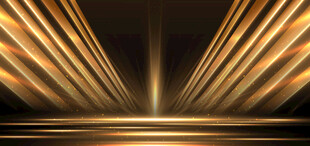 金色舞台灯光背景