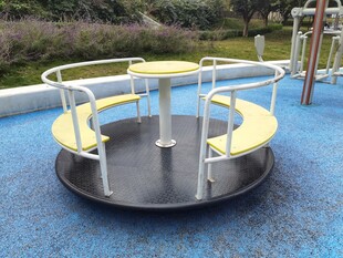 户外儿童旋转座椅设施