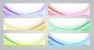 几何渐变曲线背景