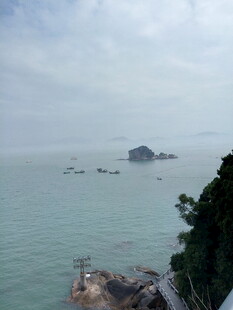 厦门鼓浪屿海上岛屿风光远眺