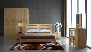 简约木质卧室家具组合