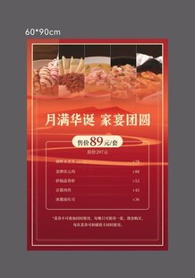 美食菜单海报