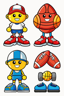 运动小达人的装备展示