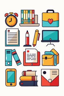 多彩学习办公元素集合