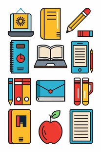 多彩学习用品集合