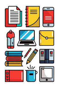 多样办公学习用品集合