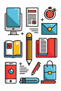 办公用品图标集合