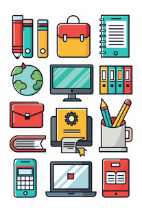 多彩办公学习用品集合