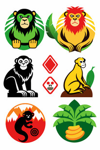 动物主题创意图标设计