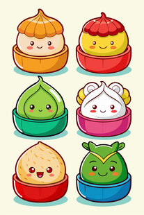 可爱卡通小点心集合