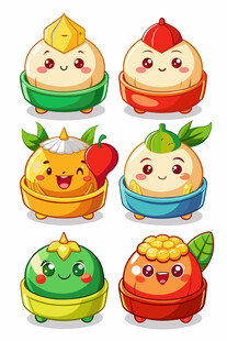 可爱卡通水果拟人形象