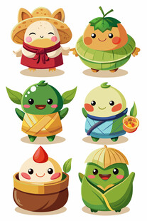 可爱卡通食物拟人形象