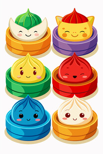 可爱卡通包子大集合