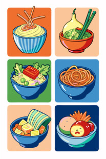 多彩美味亚洲面食集锦