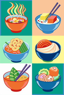 多彩美味亚洲面食集锦