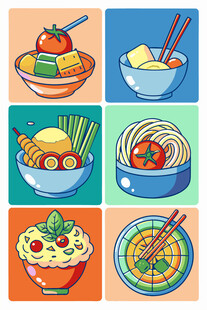 多彩美食拼盘展示