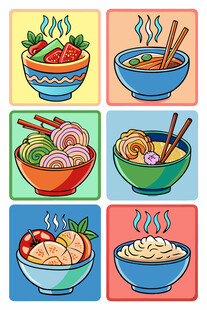 多彩美味面食组合