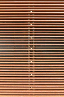 棕色百叶窗纹理特写