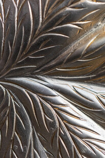 金属质感叶脉纹理图案