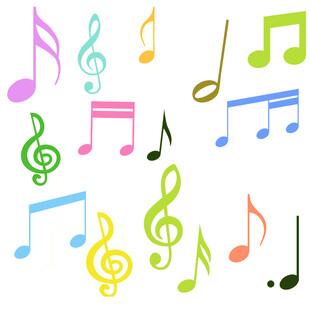 多彩音乐符号集合