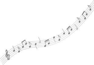 飘逸的音乐音符