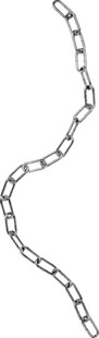 弯曲金属链条