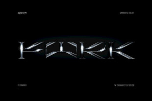 金属质感科幻字体效果